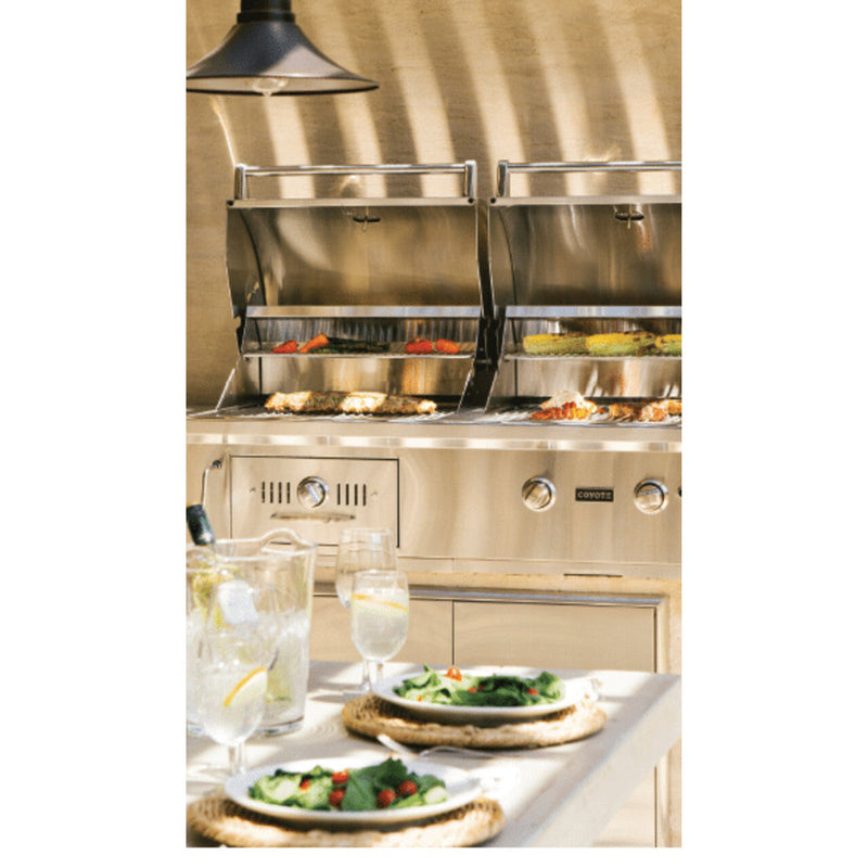 Coyote 50" Built In Hybrid Grill - C1HY50 5